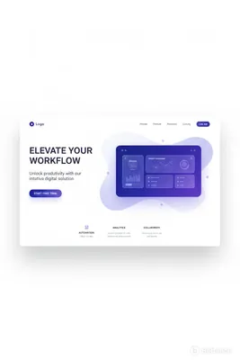 Mockup de landing page profesional
